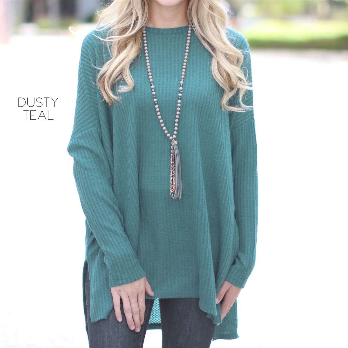 Waffle Flowy Tunic | S-XL