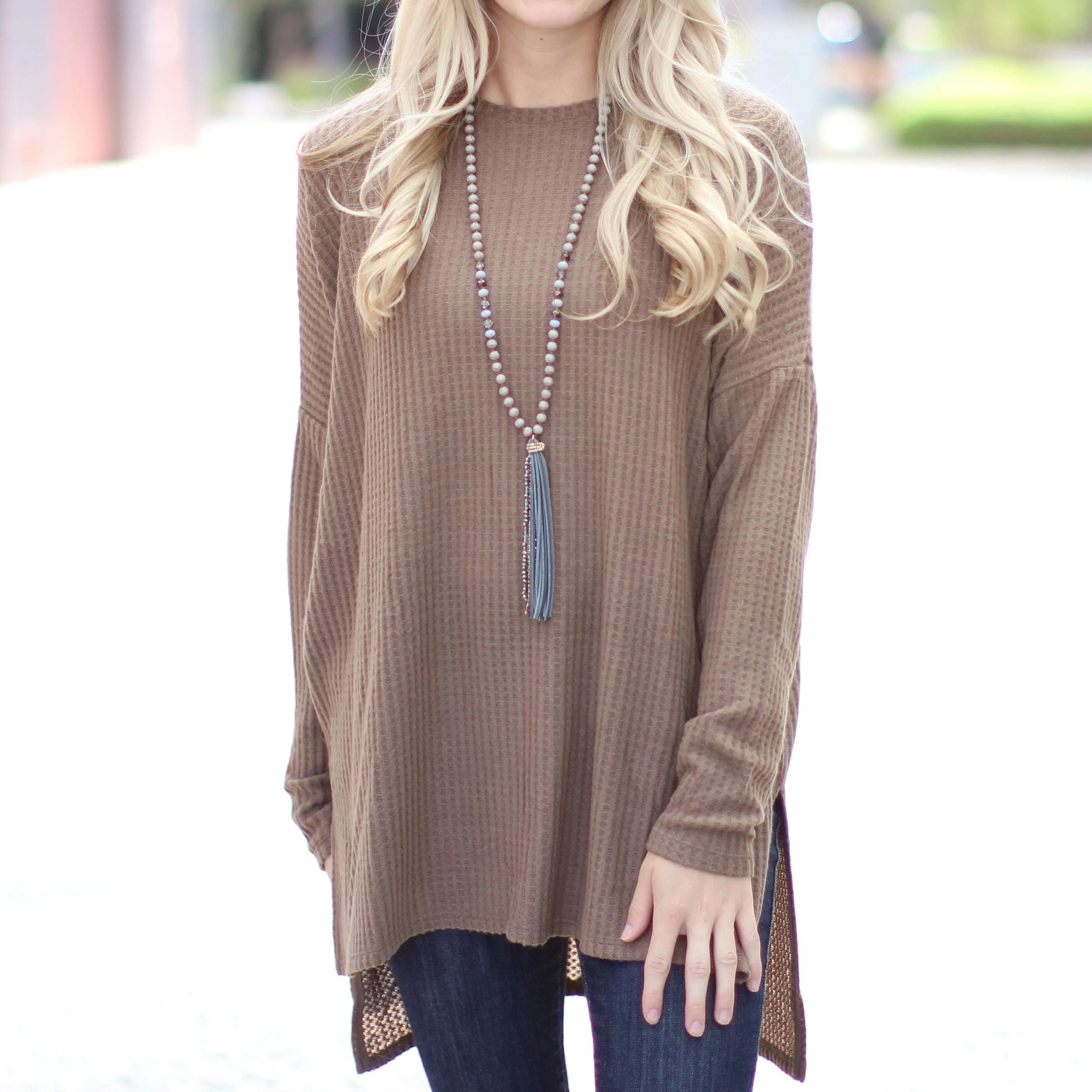 Waffle Flowy Tunic | S-XL