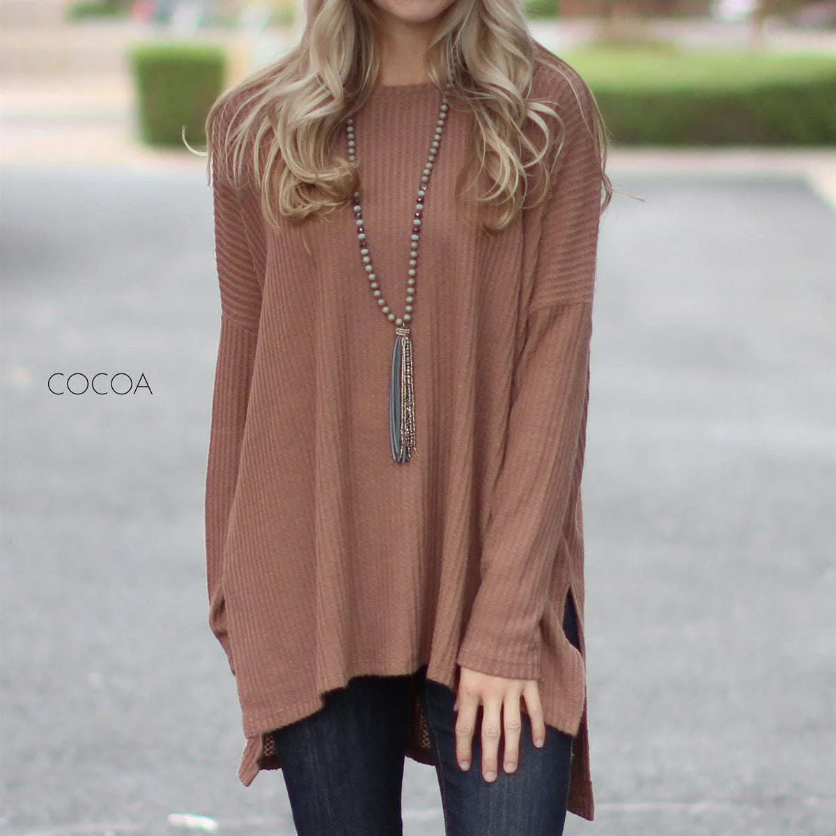 Waffle Flowy Tunic | S-XL