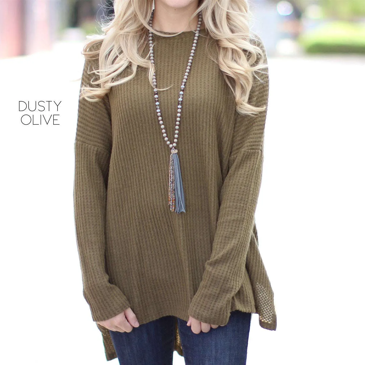 Waffle Flowy Tunic | S-XL