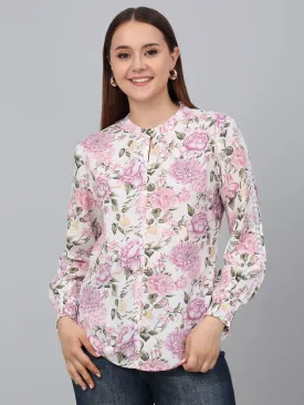 Women Multicolor Floral Printed Casual Top